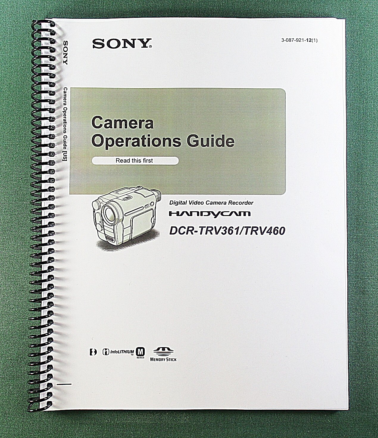 Sony DCR-TRV361/TRV460 Instruction Manual: 136 Pages & Protective Covers!