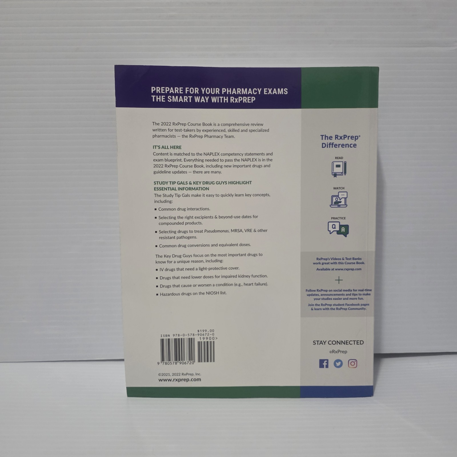 2022 NAPLEX Course Book RxPrep UWorld Pharmacy Exam Study Guide