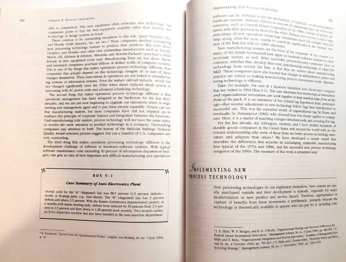 Managing Technological Innovation John E. Ettlie 2000 Softcover Book
