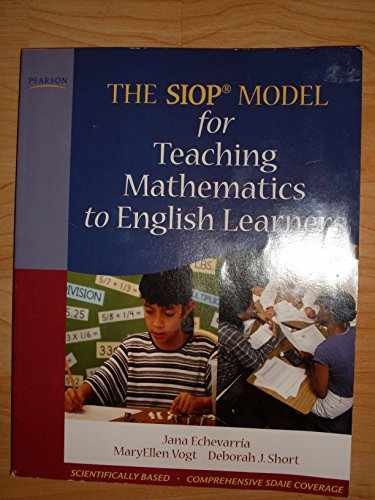 SIOP Model for Teaching – Paperback, by Echevarria Jana; Vogt – Very Good o