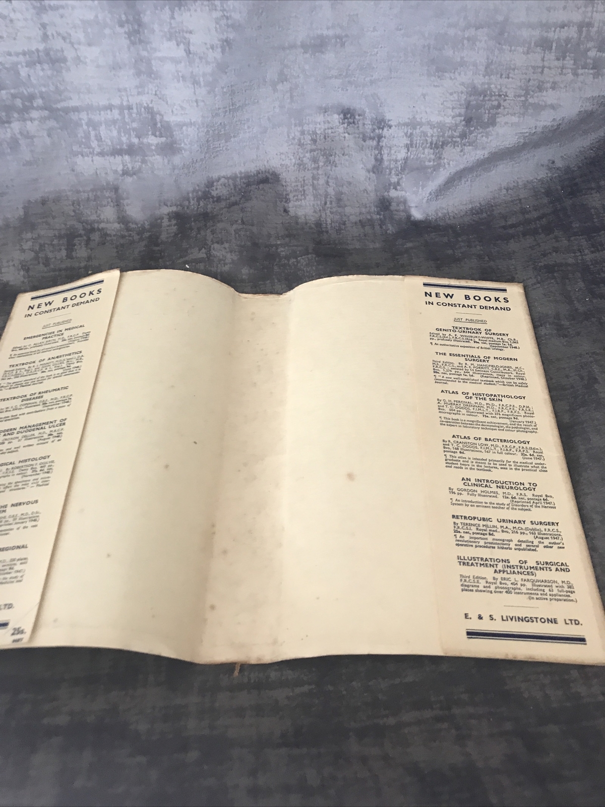Medicine By A E Clark Kennedy Volume One & Two HB DJ Rare 1949 E & S Livingstone