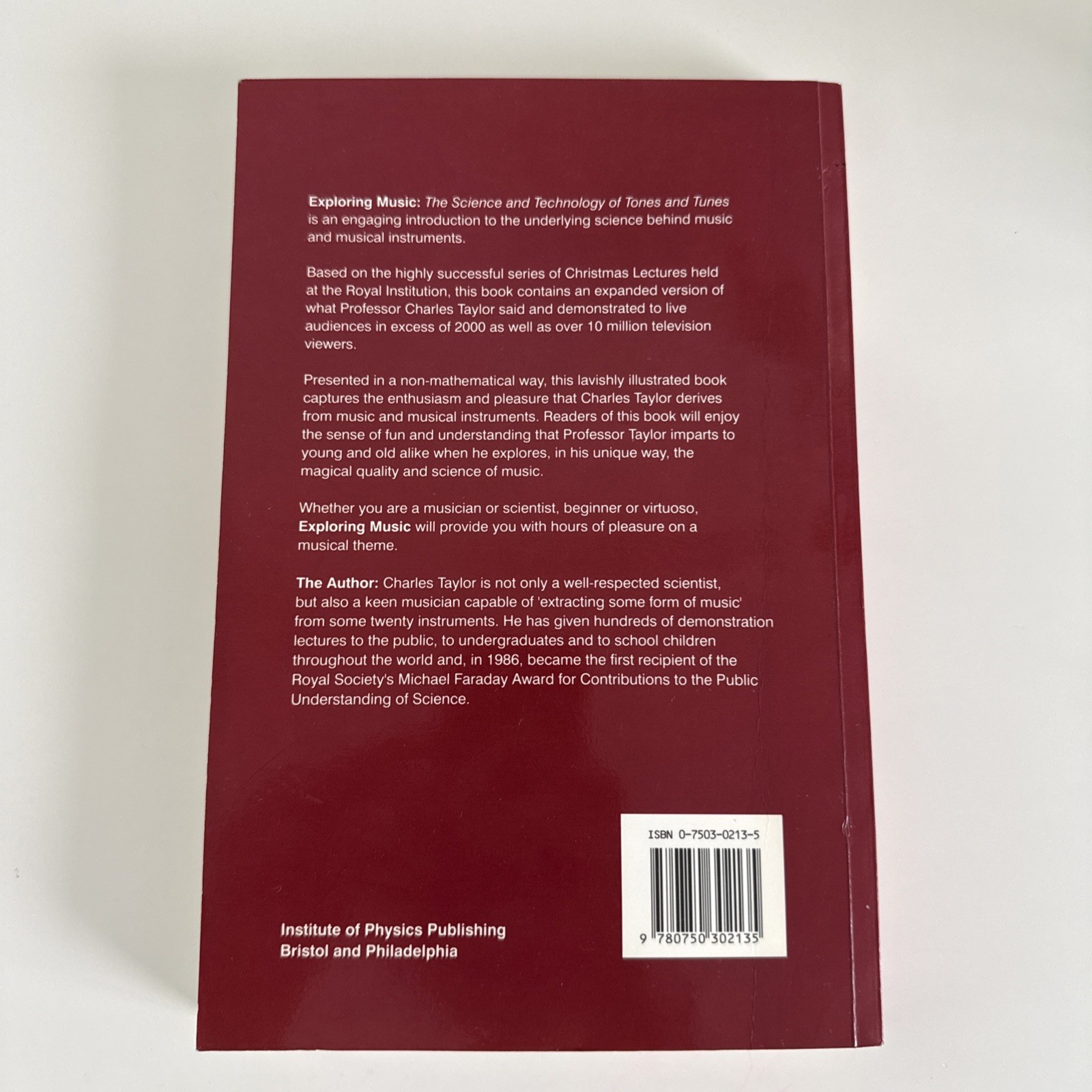 Exploring Music: The Science and Technology of Tones and Tunes – Taylor Charles