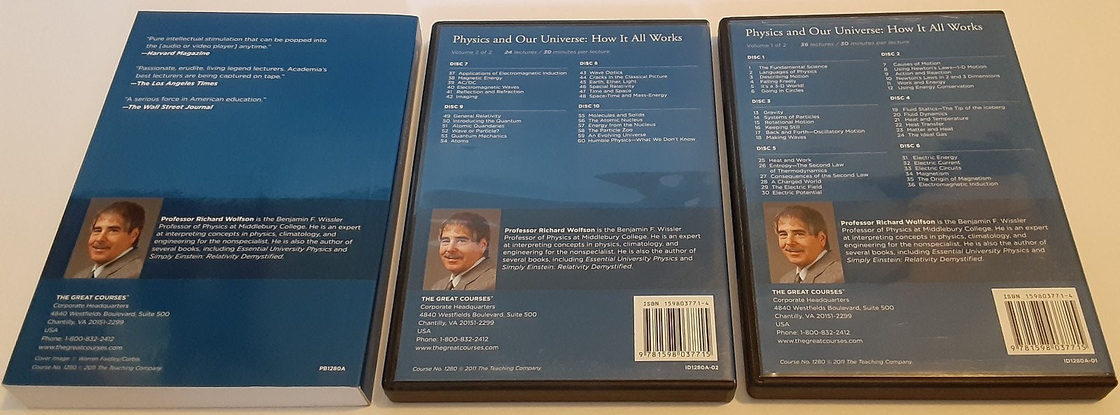 The Great Courses Physics & Our Universe How It All Works DVD/Book Set Wolfson