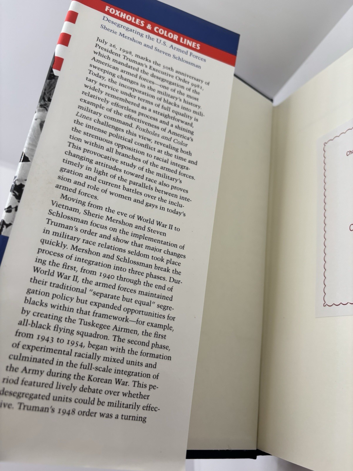 Foxholes and Color Lines : Desegregating the U. S. Armed Forces | Ex-Library