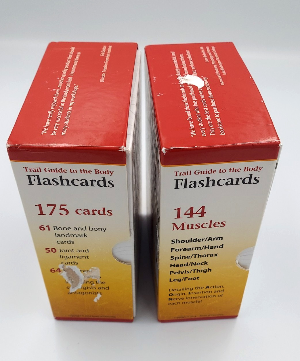 Trail Guide to the Body Flashcards 5th ed. Volume 1 & 2 cards Biel NEW SEALED