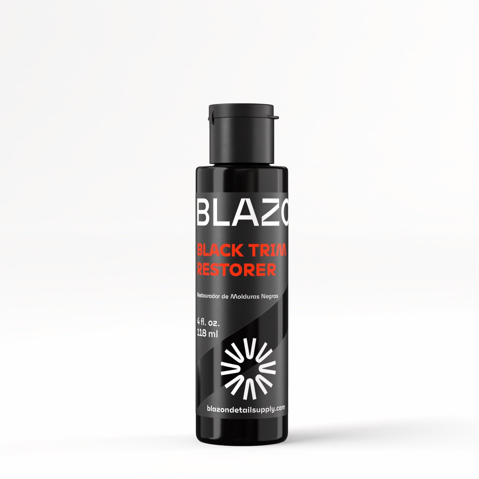 Black Trim Restorer DyeInfused Plastic Restorer for Faded Exterior Trim 4 oz