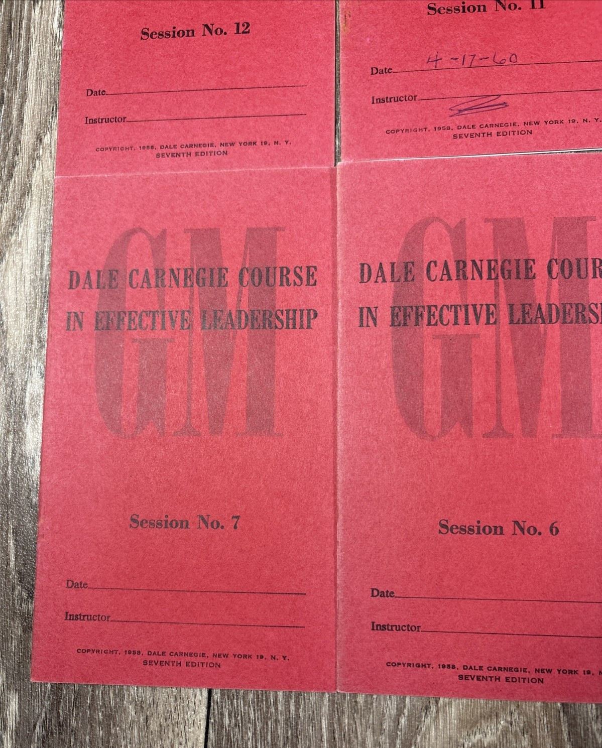 Vtg Dale Carnegie Course Effective Leadership Participant Manuals Booklets