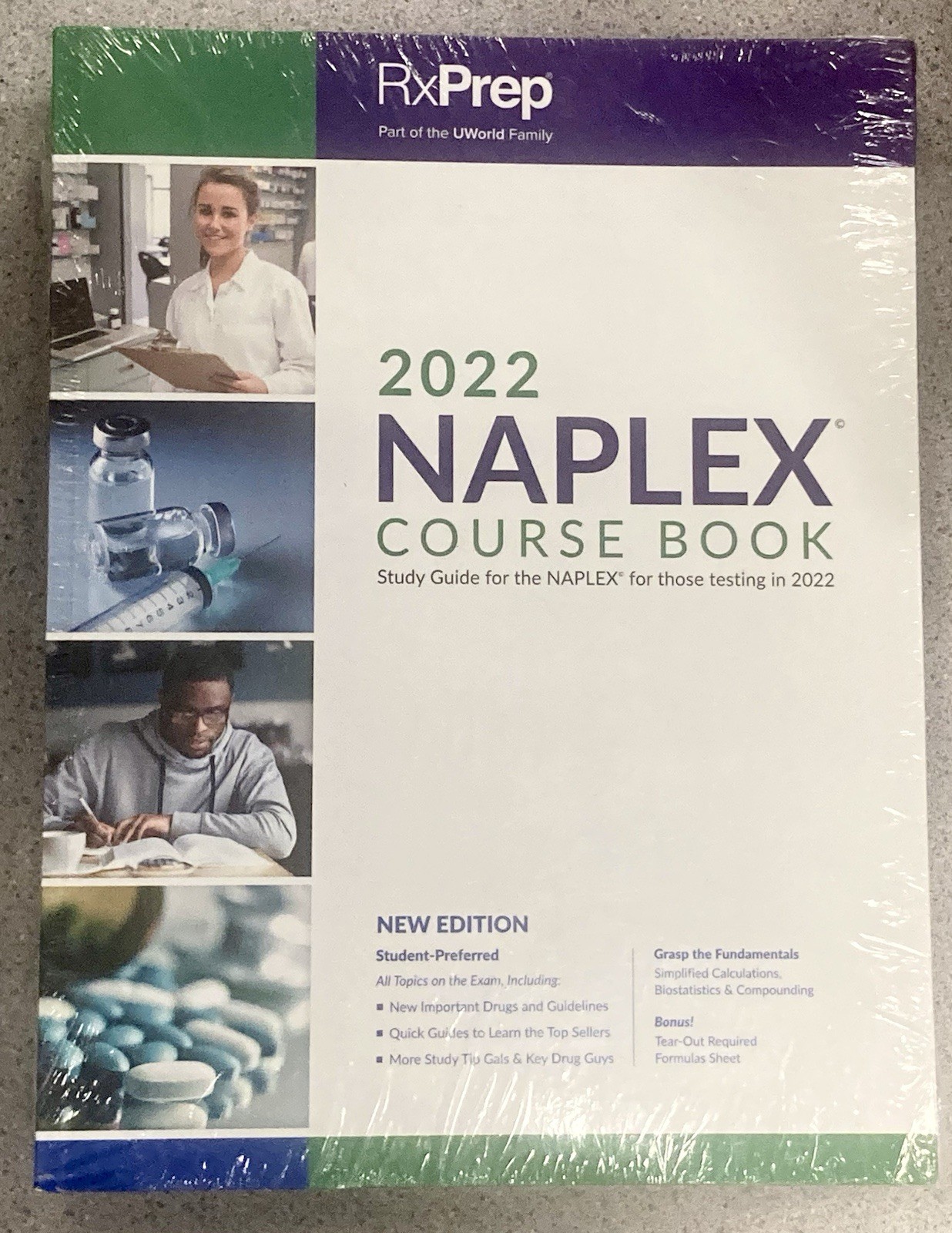 RxPrep 2022 NAPLEX Course Book for Pharmacist Licensure Exam Preparation New