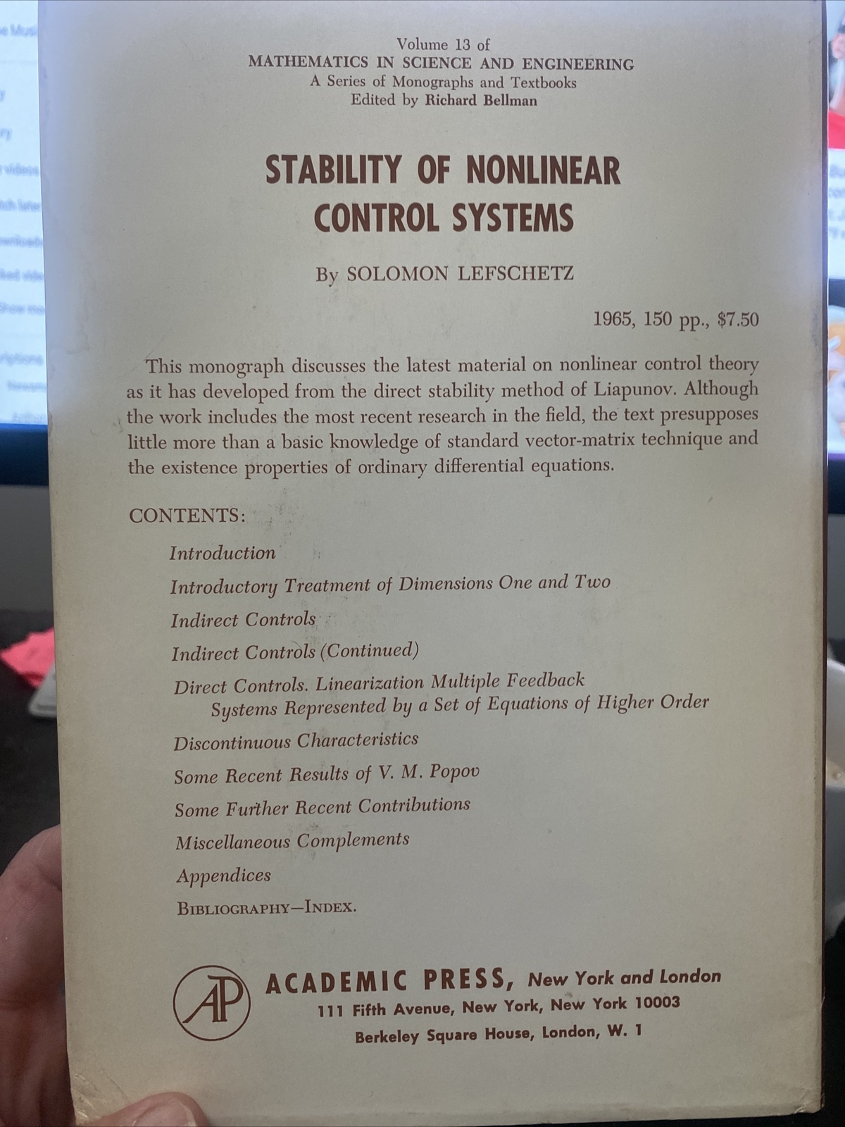 NONLOCAL PROBLEMS OF THE THEORY OF OSCILLATIONS By V A Pliss – Hardcover