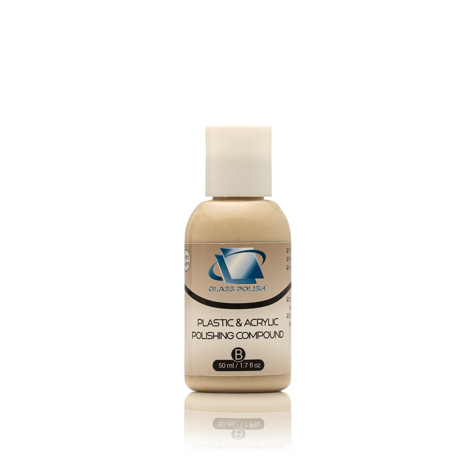 1.7oz 50ml Plastic & Acrylic Polishing Compound For Professional Highgloss Mic