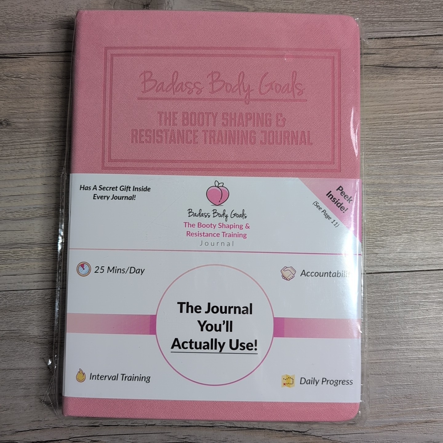 Habit Nest Badass Body Goals Journal Booty Shaping & Resistance Training NEW