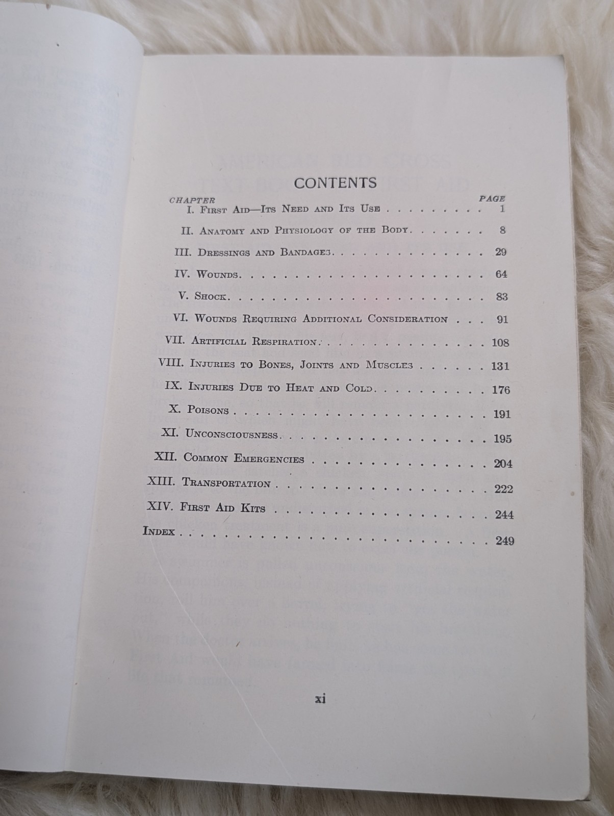 American Red Cross First Aid Textbook Revised 1940 Corrected Reprint Vintage