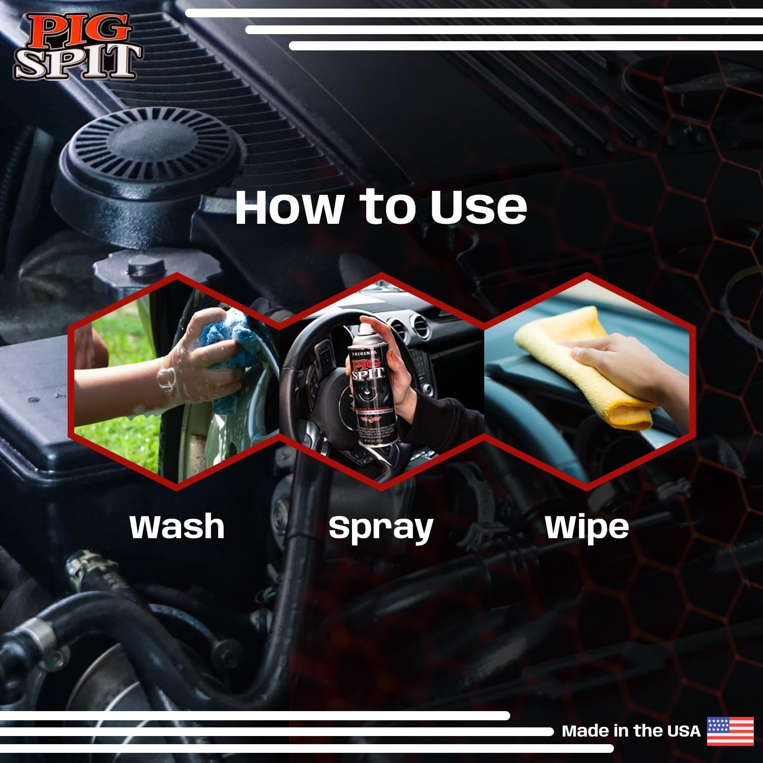 Engine Shine & Trim Restorer for Tires, Vinyl, and Plastic 9 oz. 2Pack