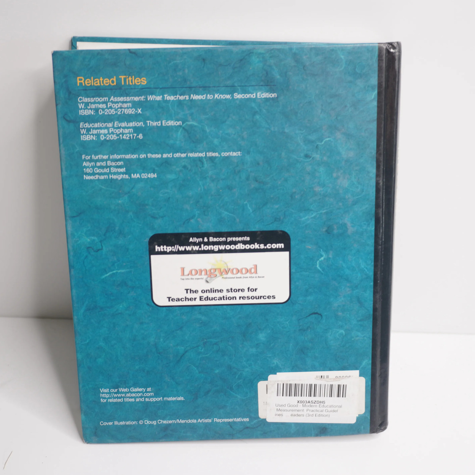 Modern Educational Measurement W. James Popham 3rd Edition Textbook Hardcover