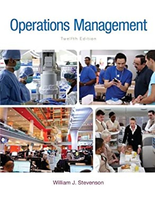 Operations Management Hardcover William J. Stevenson
