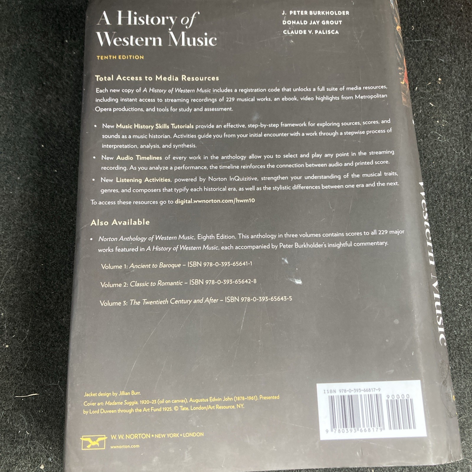 A History of Western Music, Palisca, Claude V.,Grout, Donald Jay,Burkholder, J.