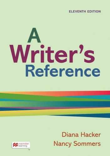 A Writer’s Reference – Plastic Comb, by Hacker Diana; Sommers Nancy – New h