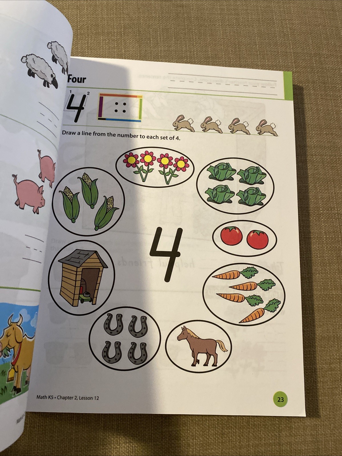 BJU PRESS Math K5 Kinder Worktext Fourth Edition Unused