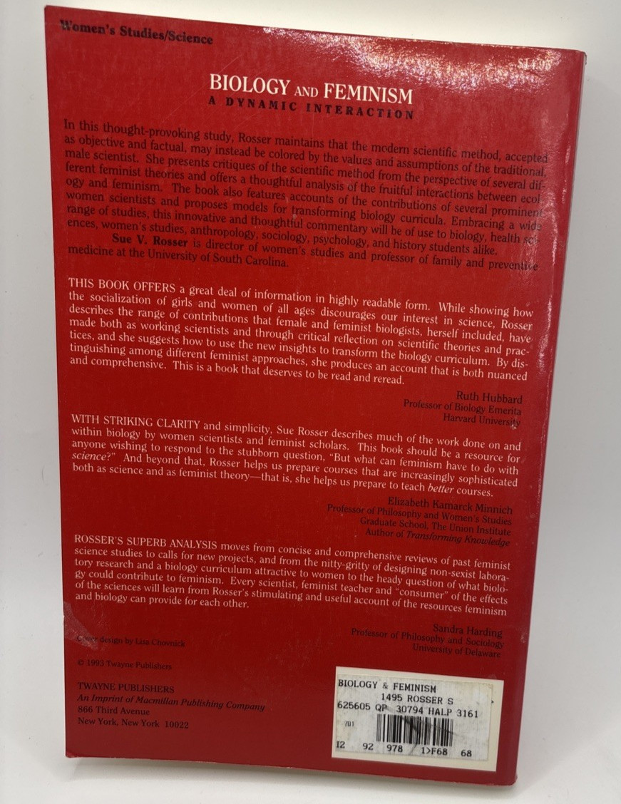 Biology And Feminism: A Dynamic Interaction, by Sue Rosser, 1992…