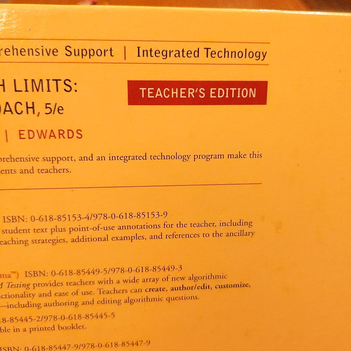 Precalculus With Limits Graphing Approach Teacher’s Edition Fifth Edition 2009