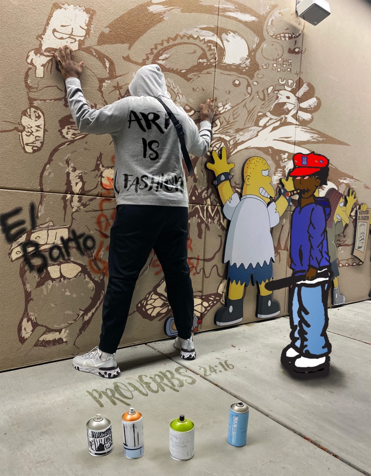 Digital Street Art Collage – Urban Fan Art – “Art Is Fashion” | JPG Download