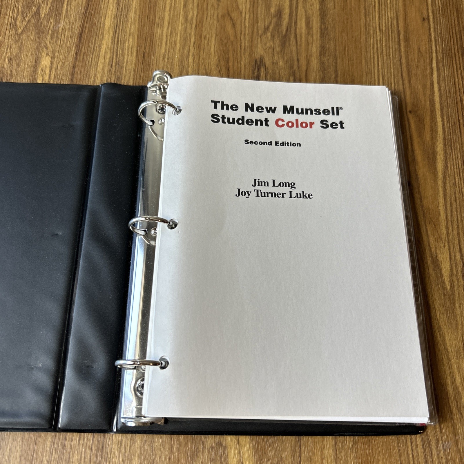 The New Munsell Student Color Set Second Edition Ring Binder Jim Long Luke Chart