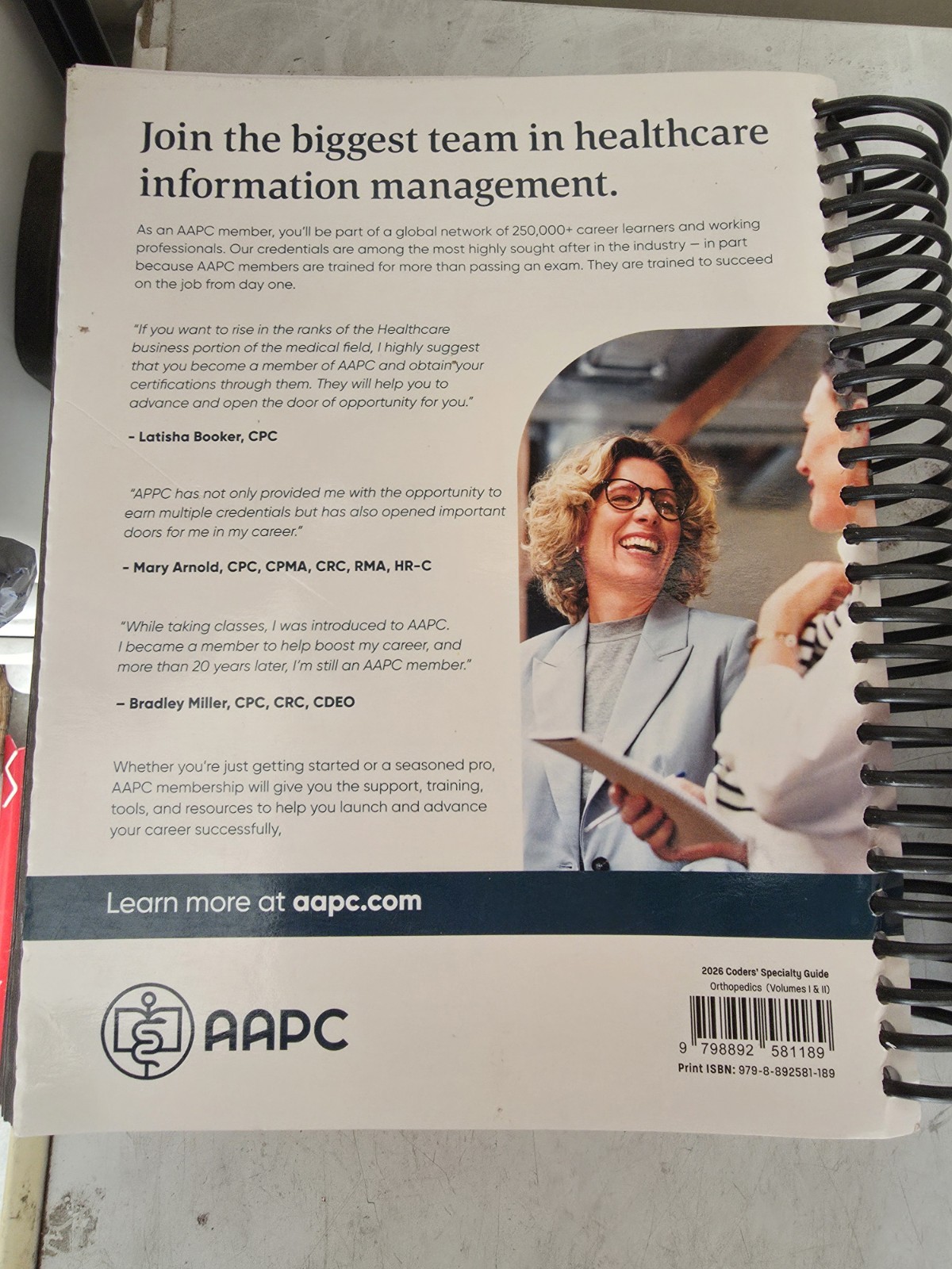 AAPC 2026 Coders’ Specialty Guide Orthopedics Volumes I & II Set