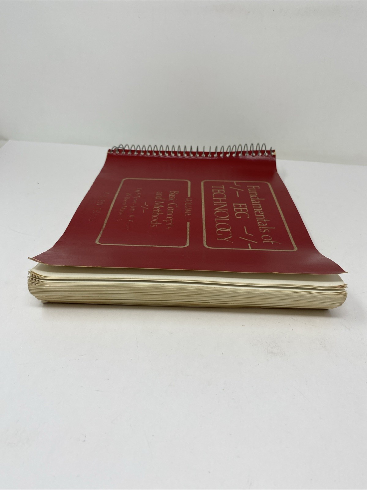 Fundamentals EEG Technology Vol 1 Tyner Spiral Bound 1985 Raven Press Lippincott
