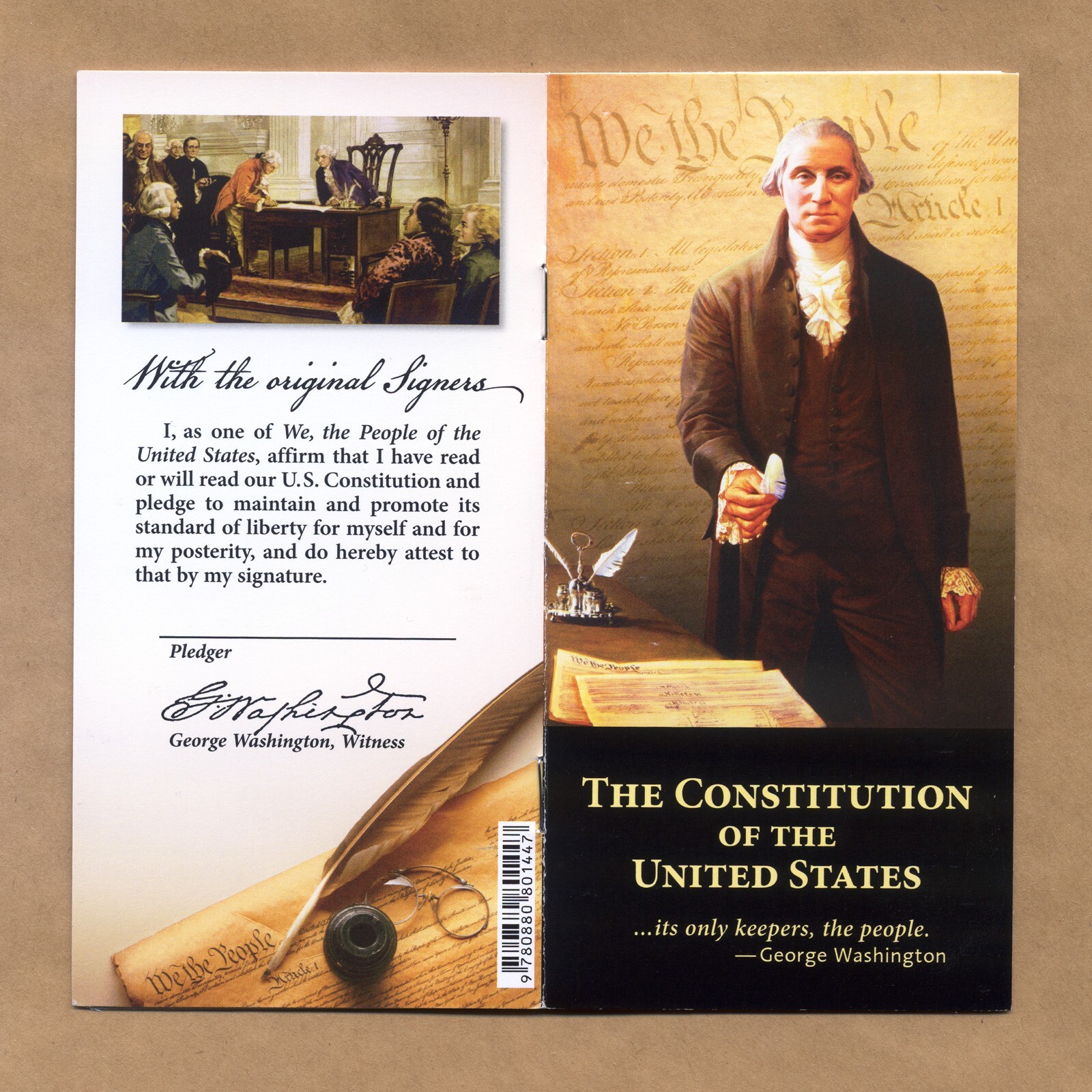 25 COPIES! U.S. Pocket Constitution, Declaration of Independence, Bill of Rights