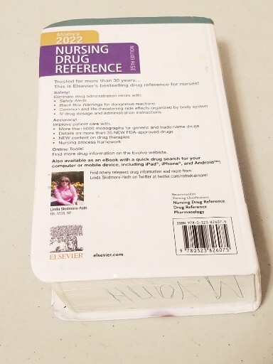 Mosby’s 2022 Nursing Drug Reference 35th Edition (Elsevier) Linda Skidmore-Roth
