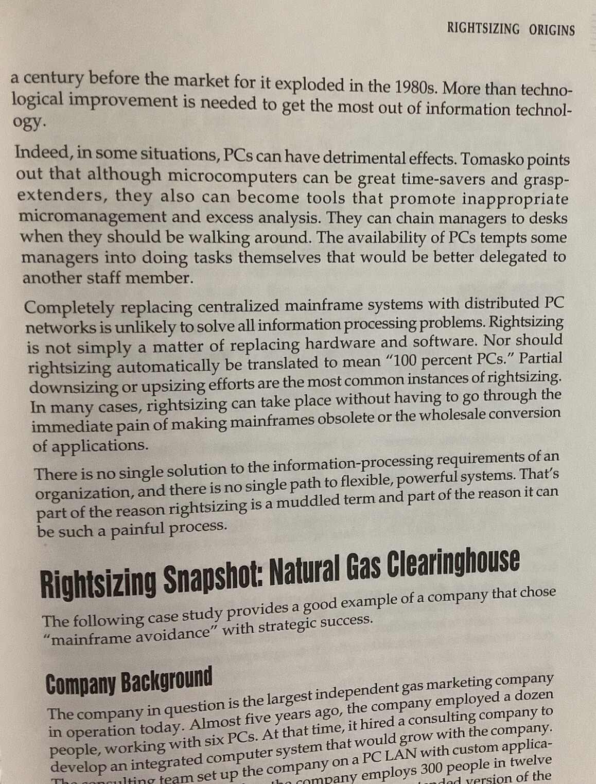 Rightsizing Information Systems Paperback Steven L. Guengerich