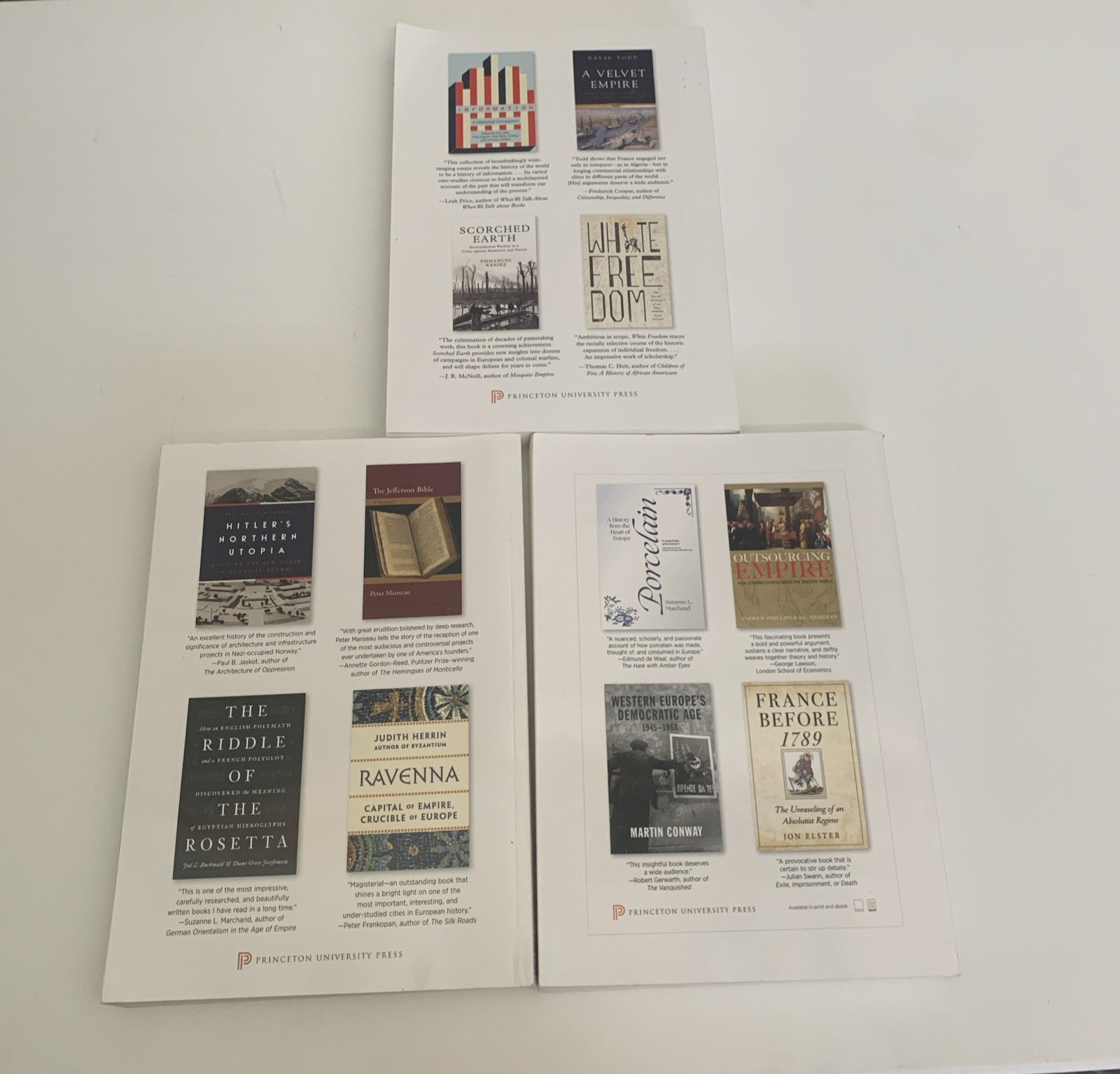 The American Historical Review Lot Of 3 Vol.125 #3, Vol.125 #4, Vol. 126 #1