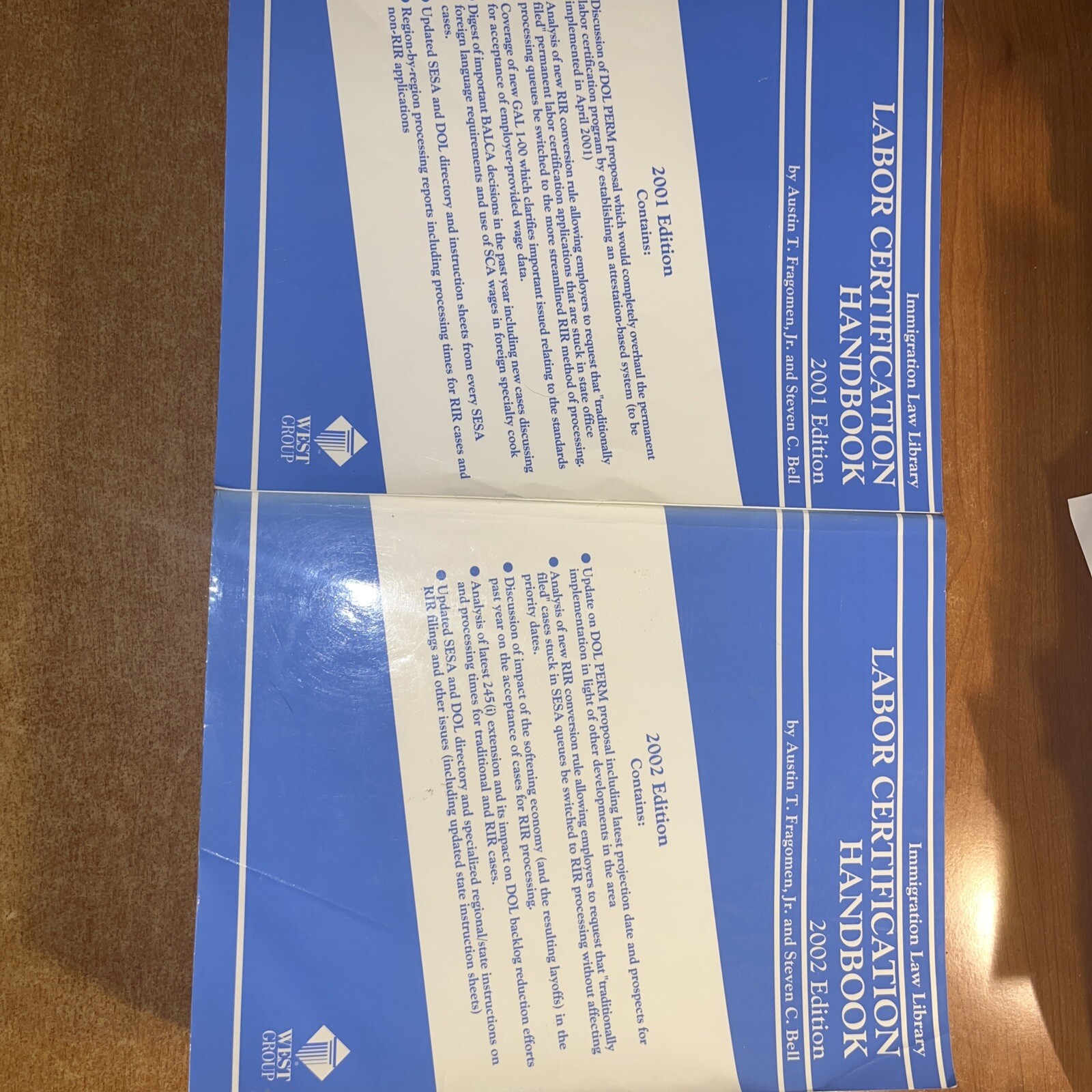 Labor Certification Handbook, 2001-2002 ed. By AustinFragomen, Jr & Steven Bell,