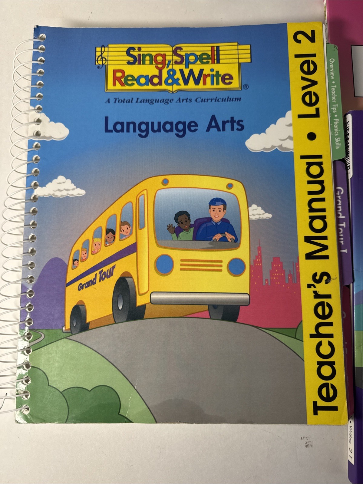 Sing Spell Read Write, Grand Tour 1 & 2,Workbooks, Teacher Manual, Level 2, Rare
