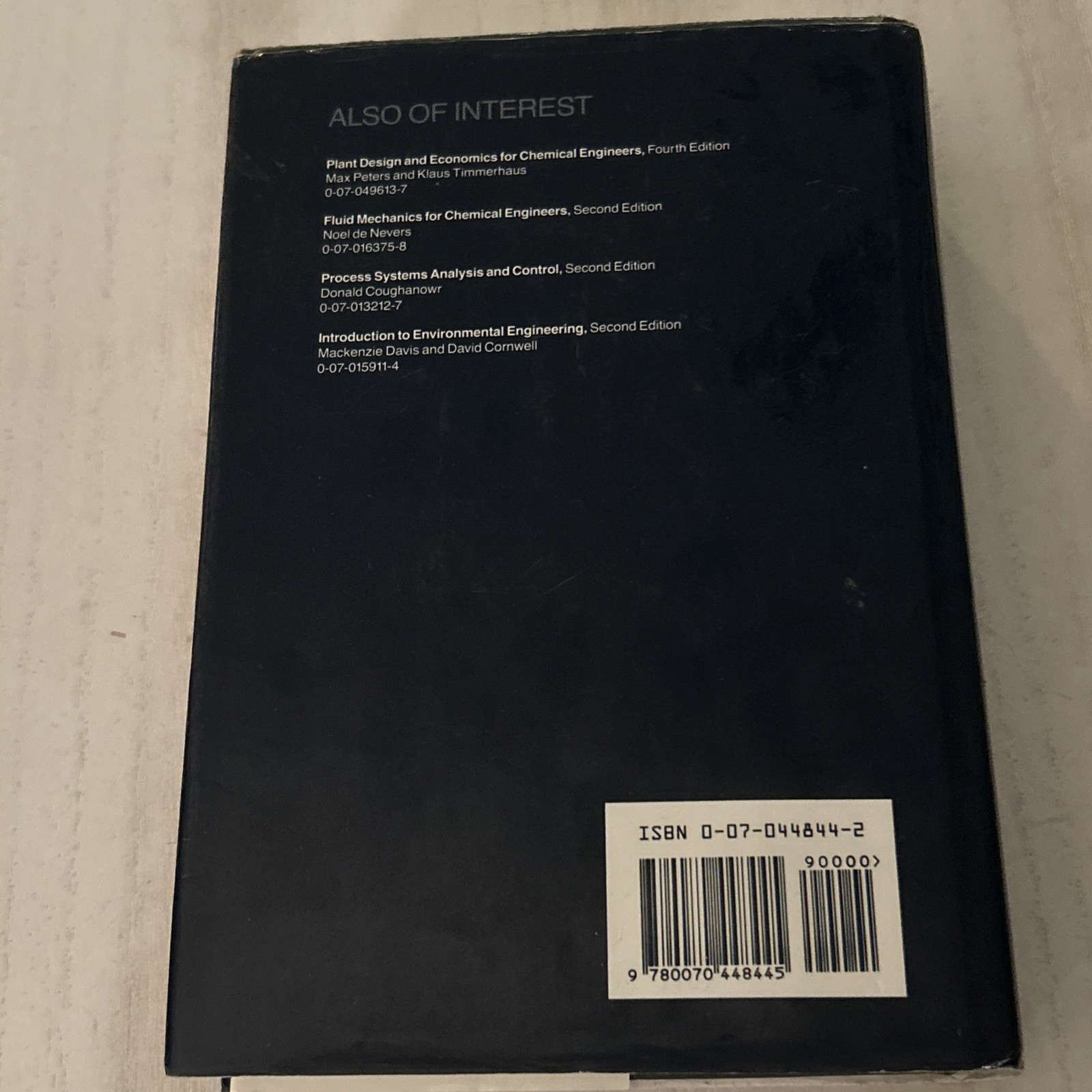 Unit Operations in Chemical Engineering Hardcover