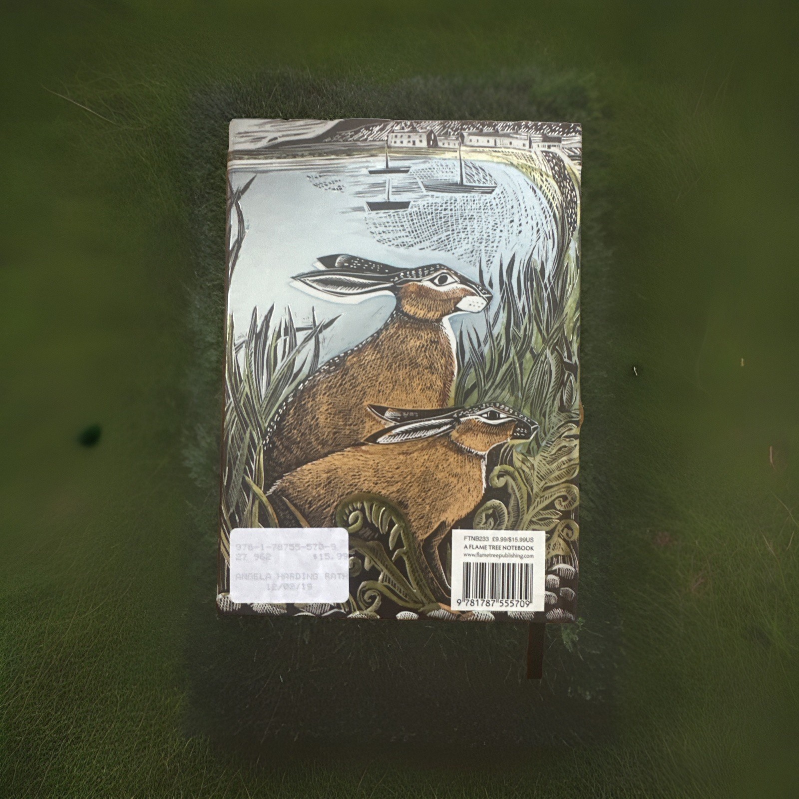 Angela Harding: Rathlin Hares (Foiled Journal) (Notebook) Flame Tree Notebooks
