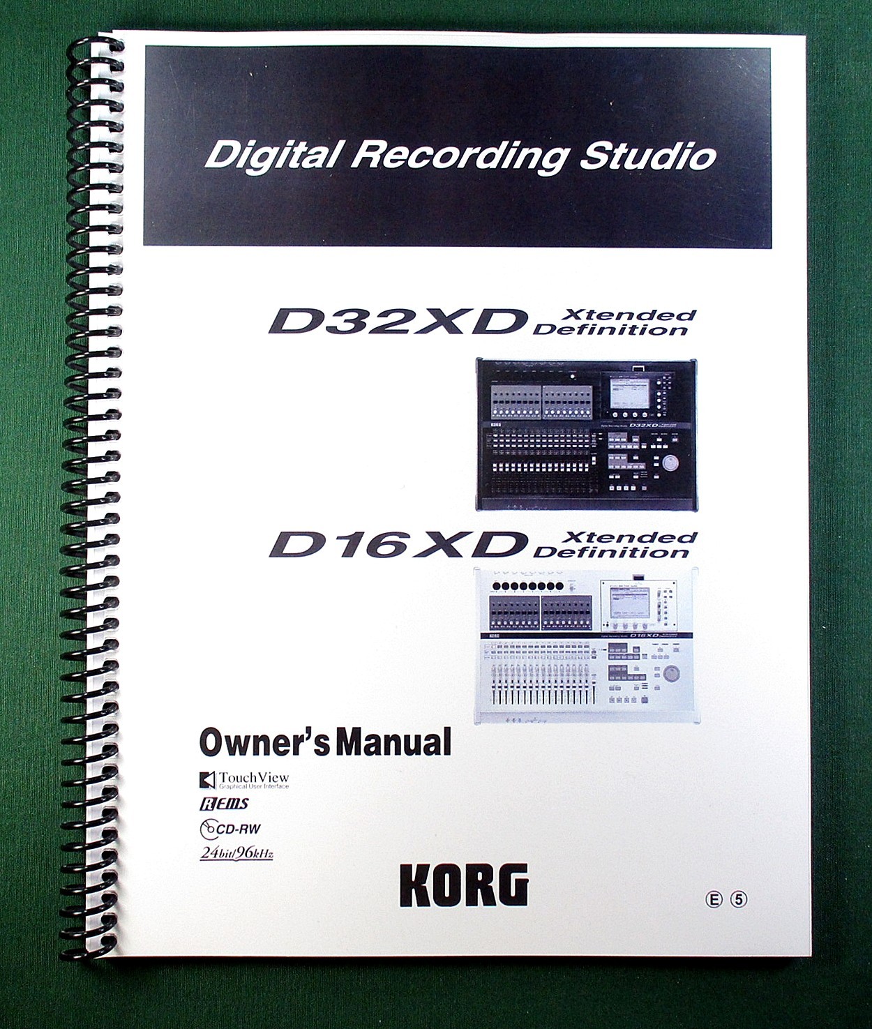 Korg D32XD D16XD Instruction Manual: 208 Pages & Protective Covers!