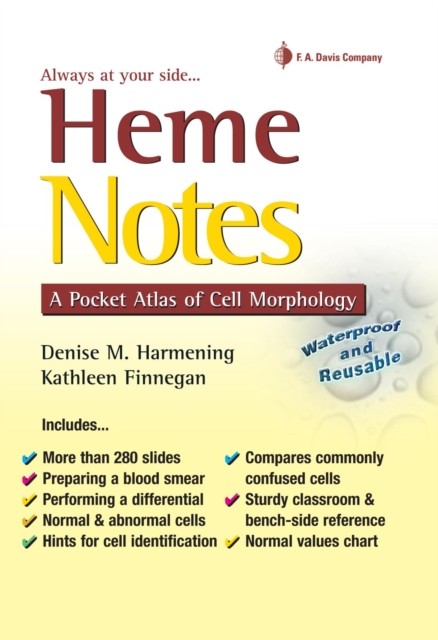 Heme Notes 1e a Pocket Atlas of Cell by Denise M. Harmening SPIRAL-BOUND