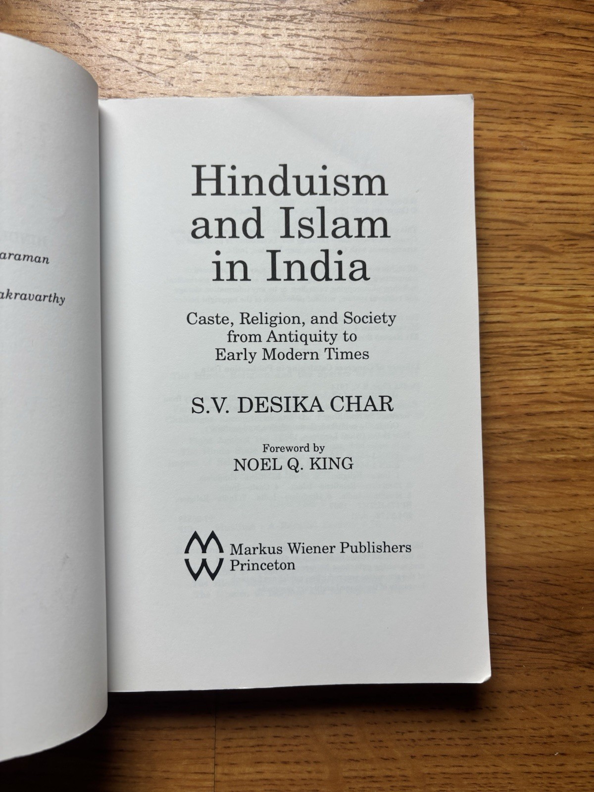 Hinduism and Islam in India : Caste, Religion and Society from Antiquity to…