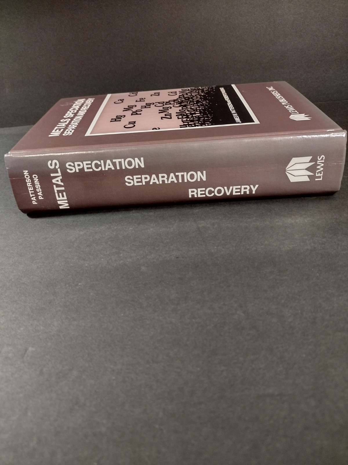 Metals Speciation, Separation And Recovery Book Lot