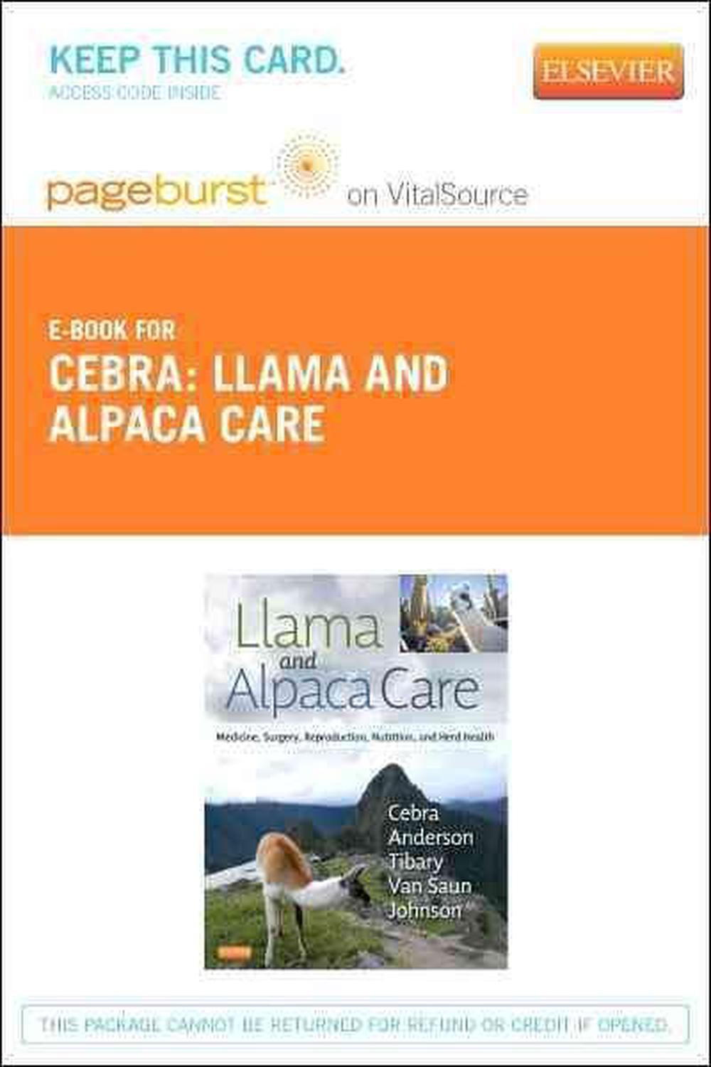 Llama and Alpaca Care – Pageburst E-Book on Vitalsource (Retail Access Card): Me