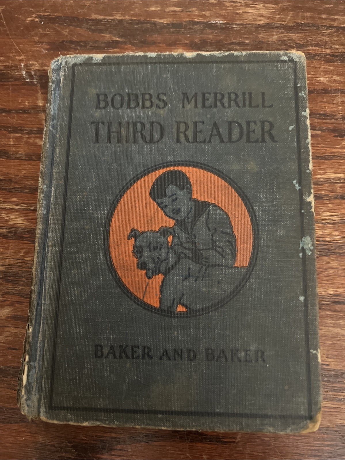 Vintage 1930 Bobbs Merrill Third Reader Baker & Baker Hardcover School Book USA