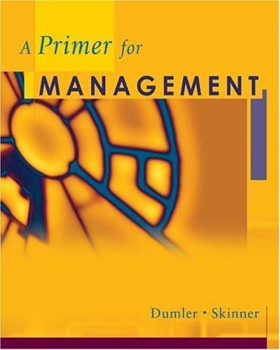 Cengage Advantage Books: A Primer for Management (South-Western Foundations Ser