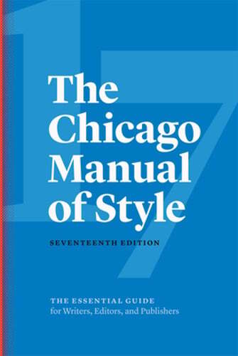 The Chicago Manual of Style, 17th Edition: New