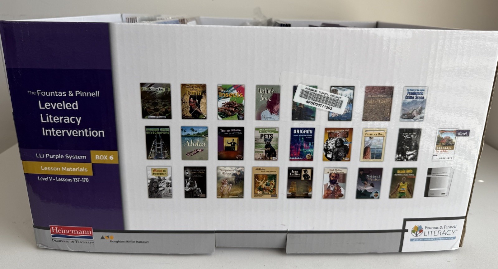 Heinemann Fountas & Pinnell LLI Purple Box 6 Level V Lessons 137-170 Kit