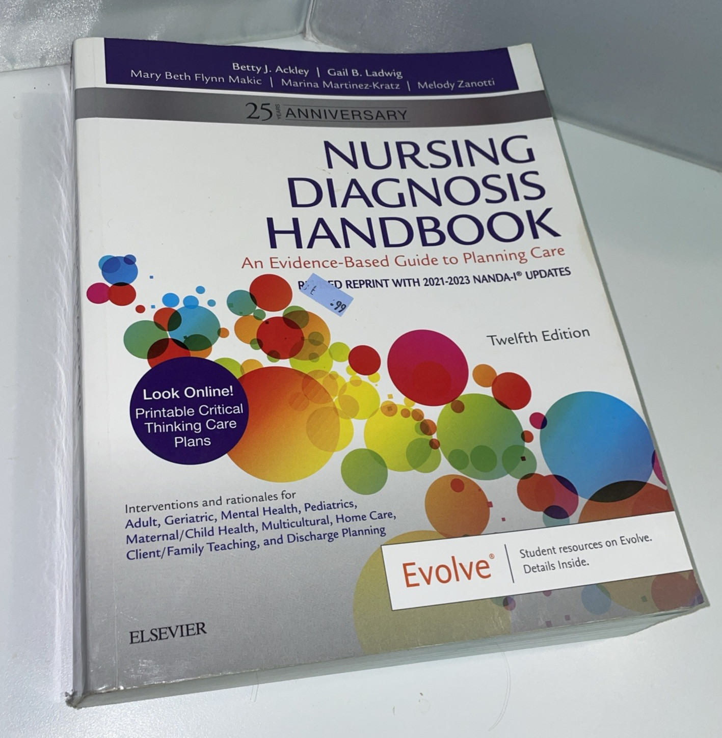 Nursing Diagnosis Handbook, 12th Edition – Paperback, by Ackley MSN EdS – Good