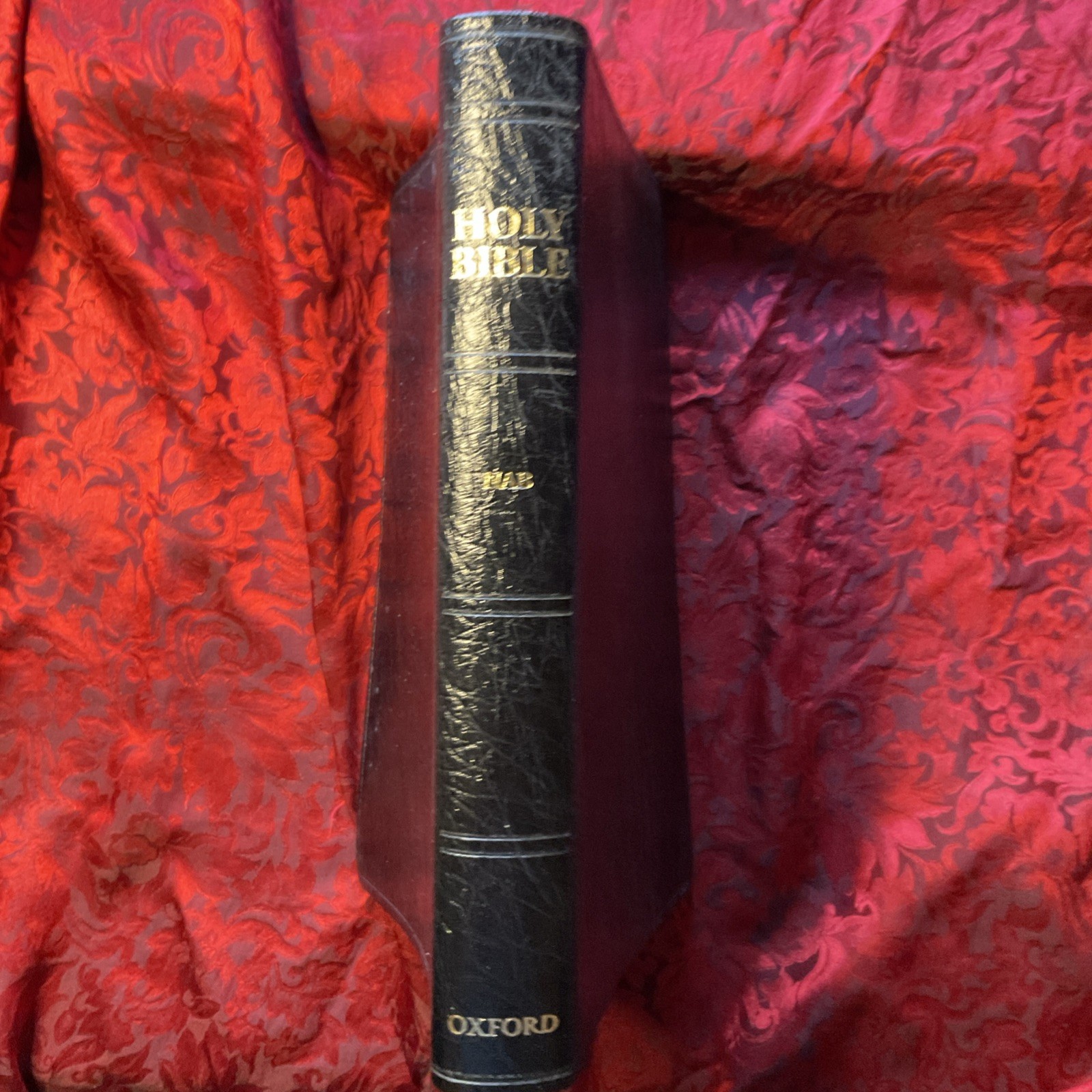 Holy Bible NAB New American Bible Thumb Index Genuine Leather