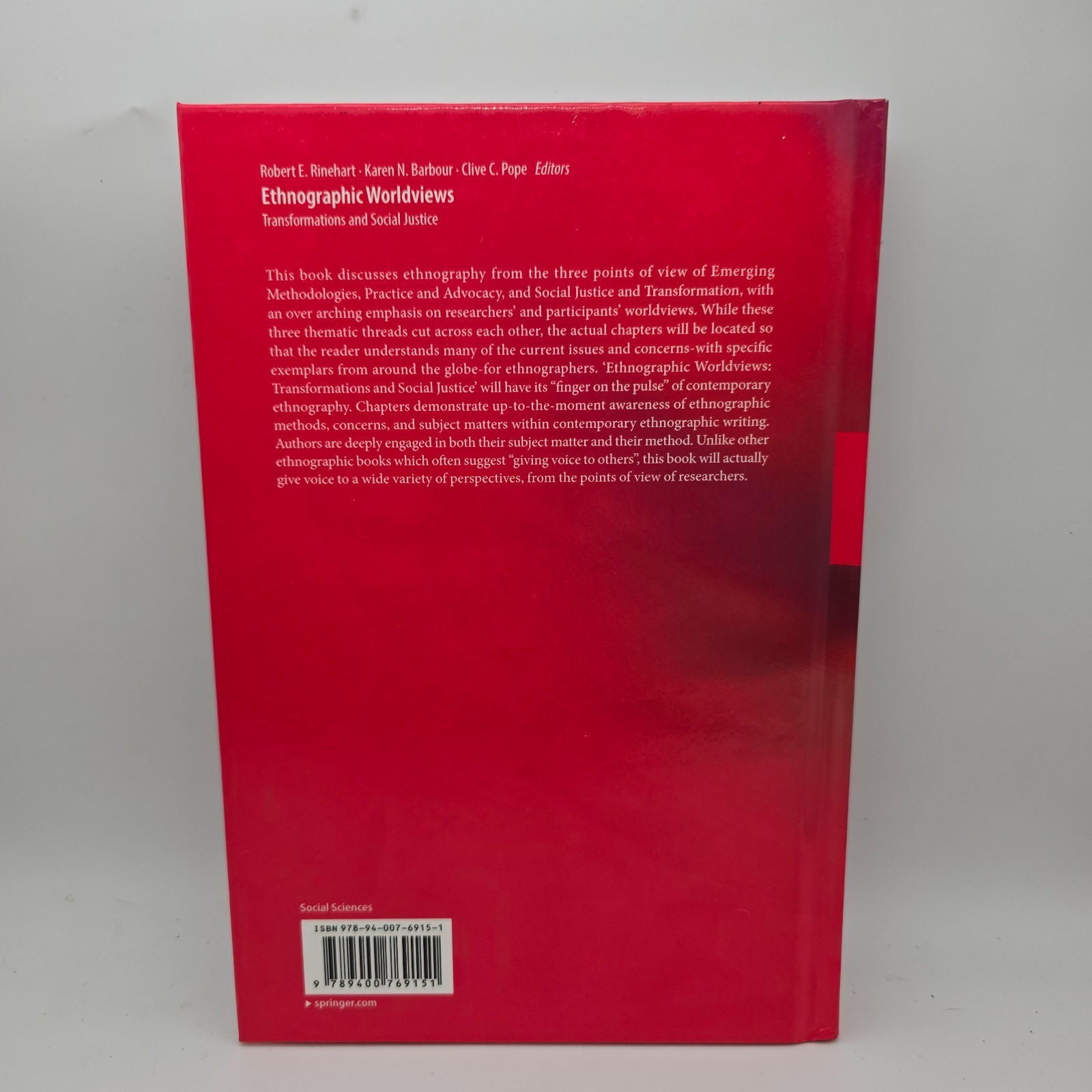 Ethnographic Worldviews: Transformations and Social Justice by Robert E. Rinehar