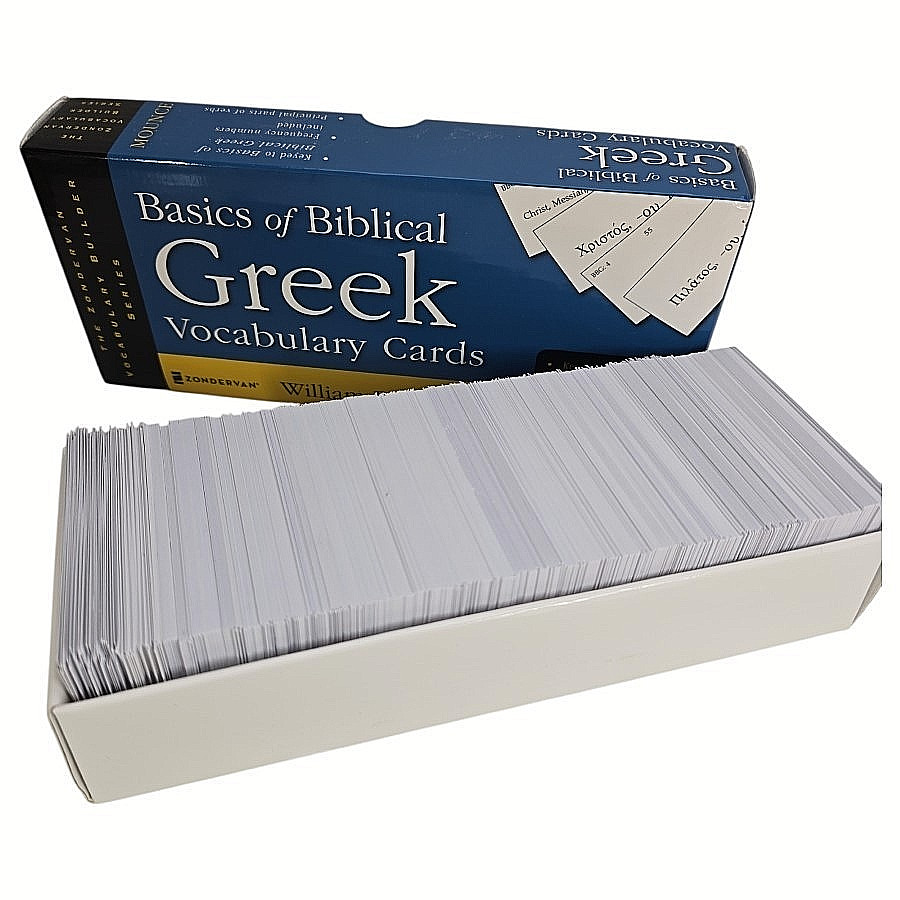 Basics of Biblical Greek Vocabulary Flash Cards Edition William D Mounce Box