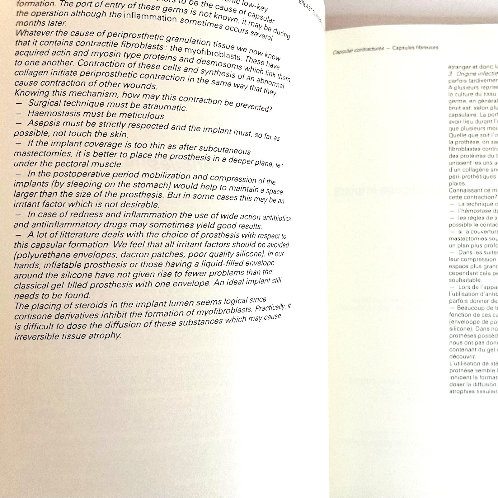 Plastic Reconstructive Breast Surgery French Chirurgie Du Sein Book 1983